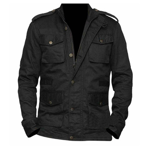 Veste multi-poches Safari élégante pour hommes veste décontractée en toile durable et confortable pour un usage quotidien - Product Image 1