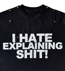 Camiseta personalizada con estampado de pantalla, lavada con ácido, desteñida al sol, holgada, de algodón pesado, recortada, ajustada, 100% algodón, camiseta para hombre - Product Image 3