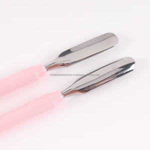 Empujador de Cutículas Profesional de Doble Punta de Acero Inoxidable Rosa, Herramienta de Limpieza de Uñas para Manicura y Pedicura, Reutilizable, Color Personalizado - Product Image 4