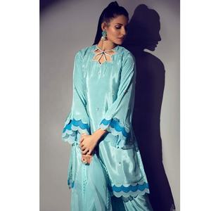 <b>Purple</b> Salwar Kameez Chiffon Suit Pakistani Designer <b>Dress</b> Wedding Cloth Eid Collection Selling <b>Dress</b> 2023 - Product Image 3