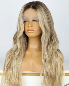 Transformez votre look avec 360 Temple Remy Ombre Blonde Couleur Swiss Lace Wig Shine & Style - Product Image 5