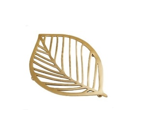Dessous de plat et aluminium métal feuille forme cuisine Table à manger accessoires Hot Pad Mad très articles de luxe 10x8x1 pouce - Product Image 1