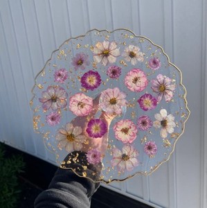 Superfine Handcrafted 1 Tier <b>Epoxy</b> <b>Resin</b> Cake Stand Durable and Reliable Decorate Your Dining Table for Kitchenware Essential - Product Image 1