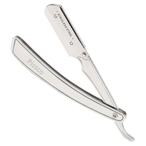 Navaja de Afeitar Plegable de Acero Inoxidable Personalizada para Barbería, Cuchilla de Repuesto para Cortar el Cabello, Navaja Recta de Acero Inoxidable - Product Image 1