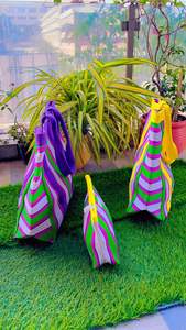 Sacs à provisions en nylon recyclé écologique Sac à linge d'approvisionnement en vrac en plastique polypropylène durable réutilisable fabriqué en Inde - Product Image 2