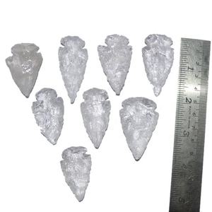 Puntas de flecha indias de ágata de 4 pulgadas hechas a mano piedras preciosas naturales talladas en estilos de amor Feng Shui para decoración del hogar grabado comprar en línea - Product Image 2