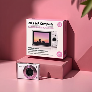 Appareil photo numérique compact 20,2 MP avec capteur CMOS haute sensibilité, argenté, appareil photo portable haute résolution - Product Image 3