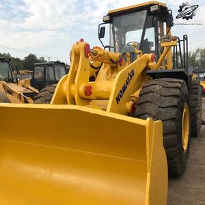 Chargeuse sur pneus Komatsu470 d'occasion 23 tonnes 4,3 m³ de godet Marque japonaise d'origine Matériel de construction d'occasion Faible nombre d'heures Certifié CE - Product Image 3