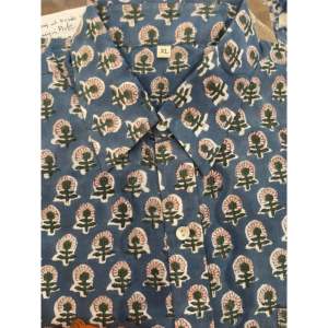 Camisa Casual y de Etiqueta para Hombre, 100% Algodón, Estampada a Mano, Tela Popelina, Transpirable, Corte Ajustado, Talla XL, Color Verde Azulado - Product Image 3