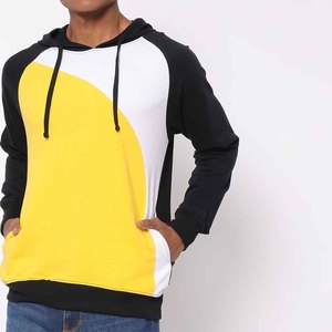 เสื้อฮู้ดสำหรับผู้ชายผ้าขนแกะแบบมีเชือกผูกโลโก้ตามสั่งสี S25มีฮู้ดสำหรับผู้ชายผ้าฝ้าย100% แบบพอดีตัวปกติ - Product Image 1