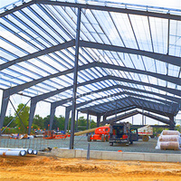 Entrepôt de stockage en structure acier QDJGBUILD en gros avec garantie de plus de 5 ans pour usage agricole et atelier
