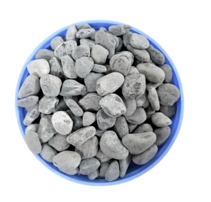 Grey Oval Pebble Stone for Garden Landscape Decoration Eco-friendly Tumbled Crushed Gravel for Outdoor Paving Modern - Product Image 1