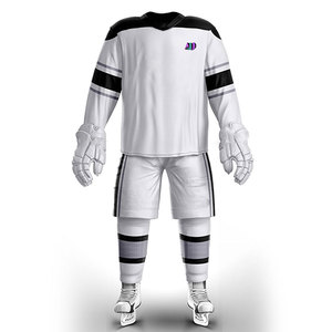 Nuevo Conjunto de Uniforme de Hockey sobre Hielo, Estilo Moderno, Hecho de Tela de Poliéster Transpirable que Absorbe la Humedad, Color Personalizable Disponible para la Venta - Product Image 1