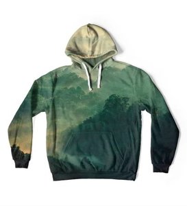 เสื้อฮู้ดแบบสวมหัวพิมพ์ลายซับลิเมชันแบบมีเชือกรูดสำหรับกลางแจ้งน้ำหนักเบา - Product Image 2