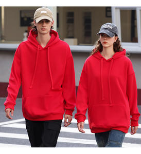 Sweats à capuche lourds de haute qualité pour hommes vente en gros survêtements à épaules tombantes vierges sweats d'hiver tricotés à capuche - Product Image 2