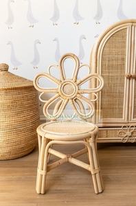 เก้าอี้หวายสำหรับเด็กที่นั่งสำหรับสถานรับเลี้ยงเด็กทำมือดีไซน์ดอกไม้น่ารักเป็นมิตรกับสิ่งแวดล้อมและทนทานขายส่ง - Product Image 6