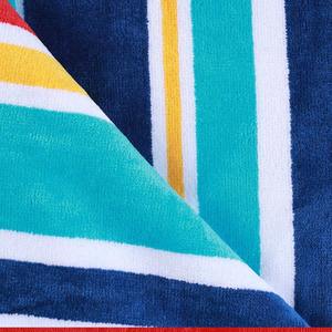 Serviette de plage d'été de luxe en coton doux, design moderne, compressée, jetable, couleurs vibrantes pour une journée élégante au soleil - Product Image 5