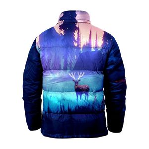 Stylish Men's Winter Puffer Jacket Waterproof Breathable Reversible Hooded Thick Casual Warm <b>Wind</b> <b>Breaker</b> High Quality - Product Image 6