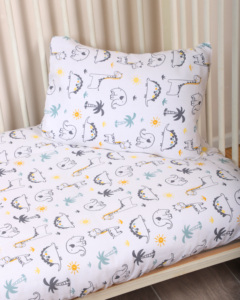 Juego de Sábanas Ajustables para Bebé 100% Algodón Suave, Transpirable, con Funda de Almohada, Ropa de Cama para Recién Nacido, Hecho en Turquía, OEM - Product Image 3