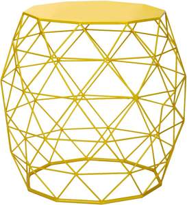 Table basse géométrique en fil métallique, table d'appoint pour salon, maison, hôtel, bureau, mobilier de décoration moderne durable, commercial. - Product Image 1