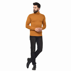 Turtleneck Sweatshirts for Men's Long Sleeve Made Cotton Men Casual Wear Sweatshirts Slim Fit Men's Sweatshirt - Product Image 3