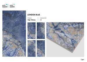 กระเบื้องปูพื้นพอร์ซเลนแบบไฮกลอส ขนาด 600x600 มม. ผิวขัดเงา คุณภาพพรีเมียม สำหรับตกแต่งภายในที่อยู่อาศัย - Product Image 3