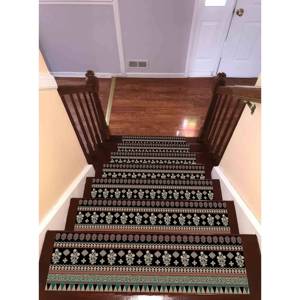 Tapis imprimé à motif Navajo, design ethnique Kilim, tapis d'escalier moderne, lavable en machine, Goblen - Product Image 5