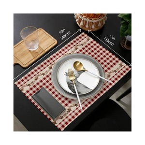 Nappe carrée minimaliste en coton recyclé, texture sergé, teinture écologique, fabrication indienne, durable, approvisionnement en gros pour la maison - Product Image 2