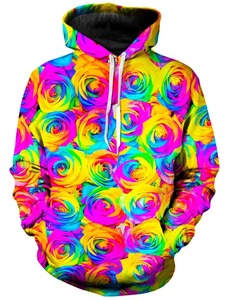 Jersey de algodón 100% de calidad superior, sudaderas con capucha impresas en 3D al por mayor para mujer, sudaderas con capucha personalizadas de diseño elegante - Product Image 3