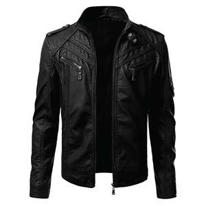 Veste moto gothique unisexe tendance 2025 coupe-vent grande taille streetwear d'hiver à bas prix - Product Image 1