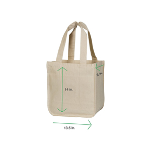 Venta al por mayor bolsas de algodón Logotipo de impresión personalizada bolsas de compras reutilizables liso blanco en blanco personalizado bolsa de lona de algodón - Product Image 4