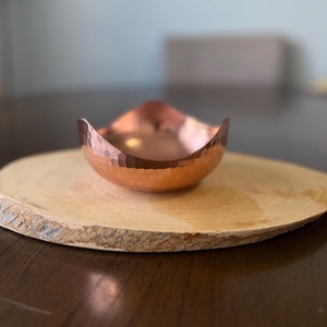 Tazón Hecho a Mano 100% Cobre Puro, Diseño Estilo Americano, Pulido, Sin Plomo, Ecológico, Duradero, Plato para Servir, Vajilla Decorativa - Product Image 2