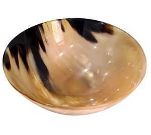 Bol à raser en corne de buffle fait à la main, poli naturellement, plat profond, sans BPA, ustensiles de cuisine, cadeau haut de gamme pour hommes, en solde - Product Image 5