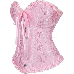 Best Selling Low MOQ Breathable Medium Control <b>Leather</b> Over Bust Corset Latest Style Solid Color - Product Image 2