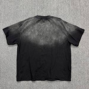 Camiseta Personalizada de Moda Urbana para Hombre |   Camiseta con Estampado Gráfico DTG, Lavado Ácido Vintage, Talla Grande, Corte Holgado - Product Image 2