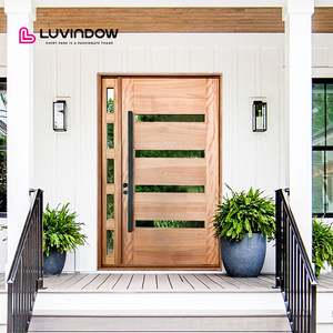 Quality Custom Pivot Entry <strong>Door</strong> Original <strong>Manufacturer</strong> For Customized Quality Solid Wood Entrance <strong>Door</strong> - Product Image 1