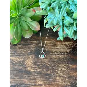 Zuni Ethnic Style Multi-Stone and Sterling Silver Sunface Pendant - Product Image 1