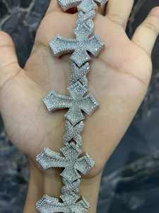 สร้อยข้อมือเงินแท้ 925 คุณภาพสูง ประดับเพชรโมอิสซาไนต์ VVS1 รูปดอกไม้ ดีไซน์คลาสสิก สวยหรู เหมาะสำหรับทุกเพศ เป็นของขวัญสุดพิเศษ - Product Image 4