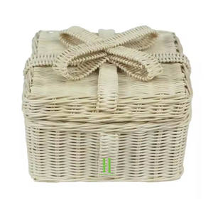 Nouveauté boîte cadeau de Noël en rotin belle boîte cadeau en bambou ornements de Noël décoration de Noël fournitures du Vietnam - Product Image 2