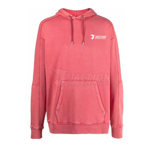 Nouveauté en promotion : Sweats à capuche décontractés d'hiver pour hommes, personnalisables avec logo, en polaire respirante, effet délavé, haute qualité - Product Image 1