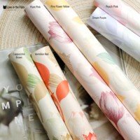 Papier d'emballage floral imperméable pour bouquets de fleurs, feuilles d'emballage pour fleuristes, emballage cadeau pour fleurs fraîches, vente en gros