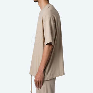 Camiseta de boxeo de algodón 100% con servicio OEM, talla grande, MOQ bajo, corte holgado para hombre - Product Image 3