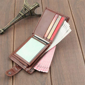 Wholesale Supplier Ultimate Quality Elegant Design Men's Short PU Leather Waterproof Stone Multi-Function Large Capacity Travel - Product Image 4