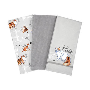 Excellent Quality Latest Design Custom Logo Embroidered 100% Pure Cotton Kitchen Towels at Low Price - Product Image 2