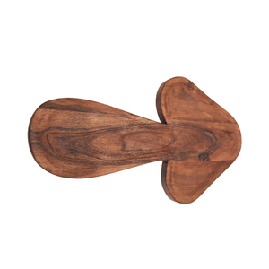 Tabla de queso rectangular de madera más vendida con asa y grabado en ambos lados Tabla de cortar de color blanco y natural - Product Image 5