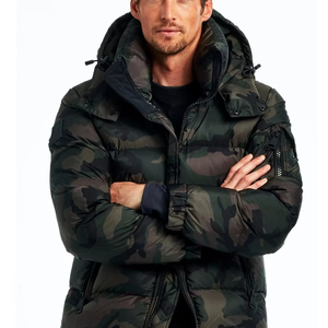 New Design Stylish <b>Camo</b> Puffer Men's <b>Jackets</b> Custom logo Full Sleeve Customized Bubble <b>Jacket</b> Streetwear Winter Collection - Product Image 6