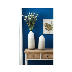 Floreros decorativos para el suelo, suministros a granel, diseño múltiple, macetas blancas para sala de estar, precio al por mayor, florero de Metal - Product Image 1
