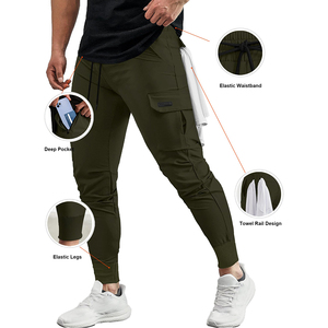 Cargo Pants Youth Casual Mid Waist <b>Slim</b> Fit Washed Cargo Pants Trousers With Pockets <b>Jogger</b> Men Cargo Pants - Product Image 3