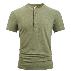 Haute qualité 100% coton hommes T-Shirt en gros recadrée classique grande taille manches courtes respirant tricoté tissu - Product Image 2