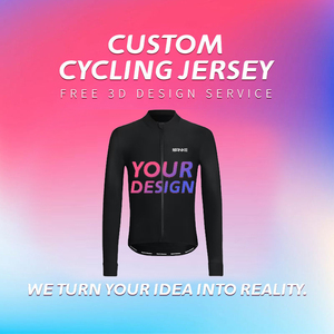 Maillot de cyclisme imprimé uni à manches longues pour VTT de haute qualité pour maillot de cyclisme pour hommes - Product Image 5